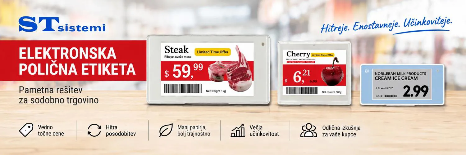 ESL Price tag (Digitalna polična etiketa)